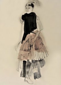 Couture Modeillustration von Doris Schmitz