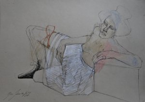 Elegante liegende Figur von Doris Schmitz