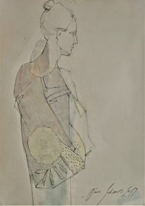Elegantes Frauenprofil