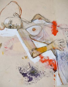 Ausdrucksstarke Liegende Figur