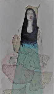 Ginkgo-Blatt-Frau von Doris Schmitz