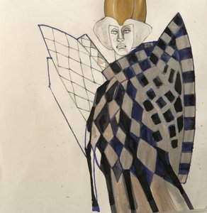 Harlekin Regalporträt