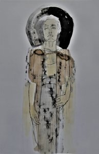 Gelassene abstrakte Figur von Doris Schmitz