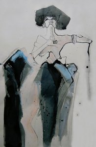 Stilisiertes Modeporträt von Doris Schmitz