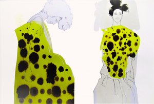 Lebhaft gepunktete Mode von Doris Schmitz