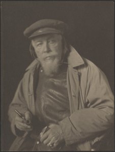 [Bärtiger Mann mit Mütze und Pfeife (Wahrscheinlich ein alter Seemannskapitän)] von Doris Ulmann