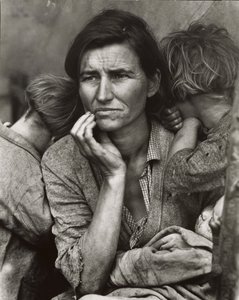 [Kopie des Fotos Migrantenmutter, Nipomo, Kalifornien] von Dorothea Lange