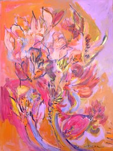 Lebendige abstrakte Blüten von Dorothy Fagan