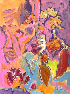 Lebendige abstrakte Blumen