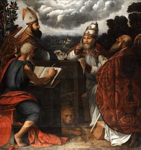 Disput von vier Kirchenvätern über die Unbefleckte Empfängnis, 1541