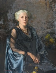 Die Dame im blauen Mantel von Douglas Gordon Shields