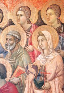 Maestà des Duccio-Altars in der Kathedrale von Siena (Detail)