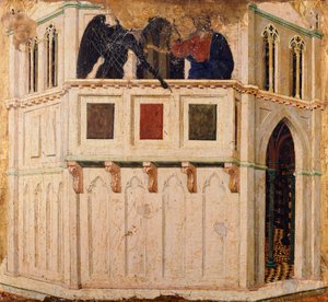 Versuchung auf dem Tempel (Detail)