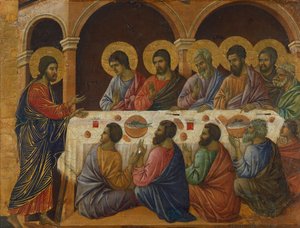 Das letzte Abendmahl (Detail) von Duccio di Buoninsegna