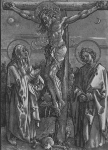 Christus am Kreuz mit der Jungfrau und Johannes dem Evangelisten, 1500-1550