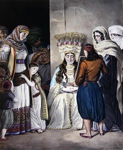 Griechisch-orthodoxe Hochzeit in Athen (ca. 1825)