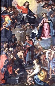 Taufe Christi, im Stil von Barocci