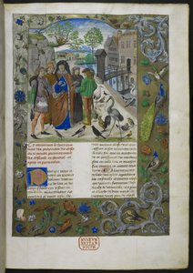 Bartholomaeus Angelicus, aus De proprietatibus rerum auf Französisch (Livre des proprietez des choses)