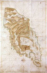 Karte der Insel Timor, ca. 1760 von Dutch School