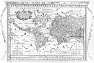 Nova Totius Terrarum Orbis Geographica Ac Hydrographica Tabula, 1642 von Dutch School