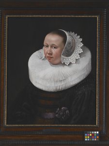 Porträt einer Frau von Dutch School