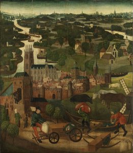 St. Elisabeth-Flut von Meister der Heiligen Elisabeth-Tafeln, ca. 1490-5 von Dutch School