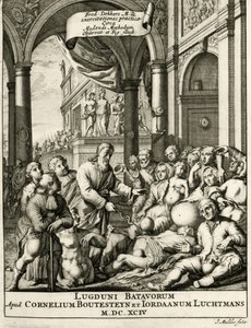 Titelseite von Exercitationes Practicae circa Medendi Methodum von Frederik Dekkers, 1694 von Dutch School
