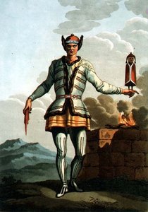 Ein Priester aus Jakutskaya, graviert von Gros von E. (after) Karnejeff