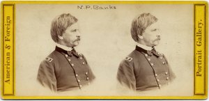Nathaniel Prentice Banks (1816-94), amerikanischer Politiker und General der Unionsarmee (Stereo-Foto) von E. Anthony