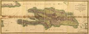 Karte der Insel St. Domingue von E. Beaucosté