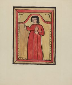 Das Christkind-Retalba El Nino Perdido, (Das verlorene Kind) ein Retablo von E. Boyd