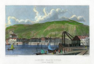 Anlegestelle, Außenhafen, Dover, Kent, 19. Jahrhundert von E. Finden