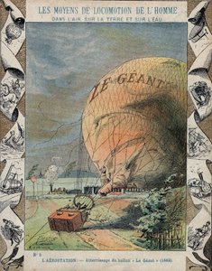 Absturz des Aerostaten Le Géant in der Nähe von Hannover - Oktober 1863 von E. Letellier