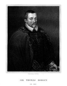 Sir Thomas Bodley, englischer Gründer der Bodleian Library, 1823 von E. Scriven