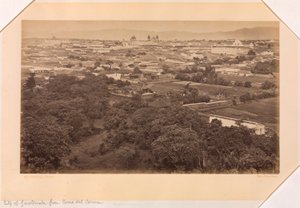 Stadt Guatemala vom Cerro del Carmen, Guatemala von Eadweard Muybridge
