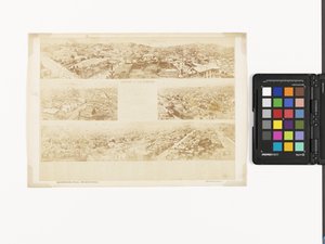 Schlüssel zum Panorama von San Francisco, vom California Street Hill von Eadweard Muybridge