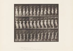 Tafel 146. Abstieg, Wasserkrug auf der linken Schulter drehend von Eadweard Muybridge