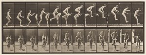 Tafel 168. Springen; Über den Rücken eines Jungen (Bockspringen) von Eadweard Muybridge