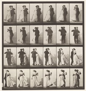 Tafel 197. Walzer tanzen, zwei Modelle von Eadweard Muybridge