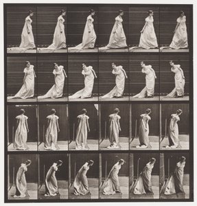 Platte 231. Bücken, um den Zug zu ordnen und Drehen von Eadweard Muybridge
