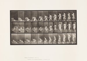Tafel 248. Sich auf den Boden setzen von Eadweard Muybridge