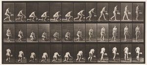 Tafel 251. Auf dem linken Knie knien, Korb in der linken Hand, und aufstehen von Eadweard Muybridge