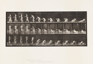 Tafel 271. Vom Boden aufstehen mit einem Papier in der linken Hand