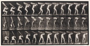 Tafel 383. Einen Baumstamm auf die Schulter heben von Eadweard Muybridge