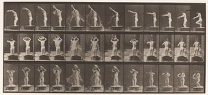 Tafel 409. Eine Schale Wasser über den Kopf gießen von Eadweard Muybridge