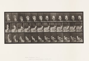 Tafel 417. Toilette; Sitzen und Strümpfe anziehen