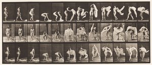 Tafel 419. Toilette, Bücken, Umhang über die Schultern werfen von Eadweard Muybridge