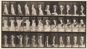 Tafel 431. Toilette; Kleidung ausziehen von Eadweard Muybridge