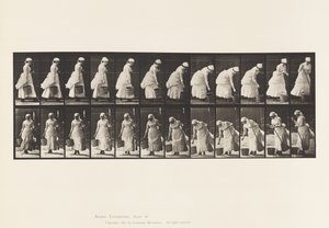 Tafel 437. Eimer abstellen und zum Fegen vorbereiten von Eadweard Muybridge