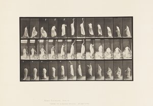 Auf Stuhl steigen, nach oben greifen und absteigen von Eadweard Muybridge